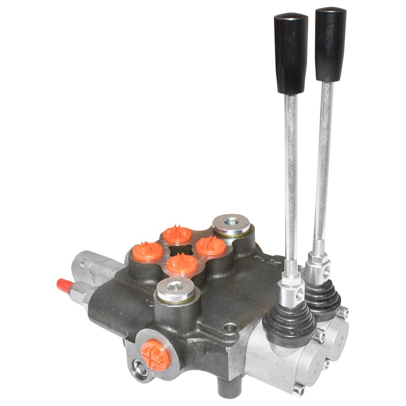 Distribuitor hidraulic cu 2 manete 1 flotant 80L/min.